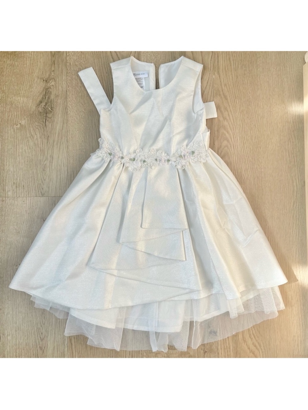Bonnie Jean Ivory Layered Formal Dress
